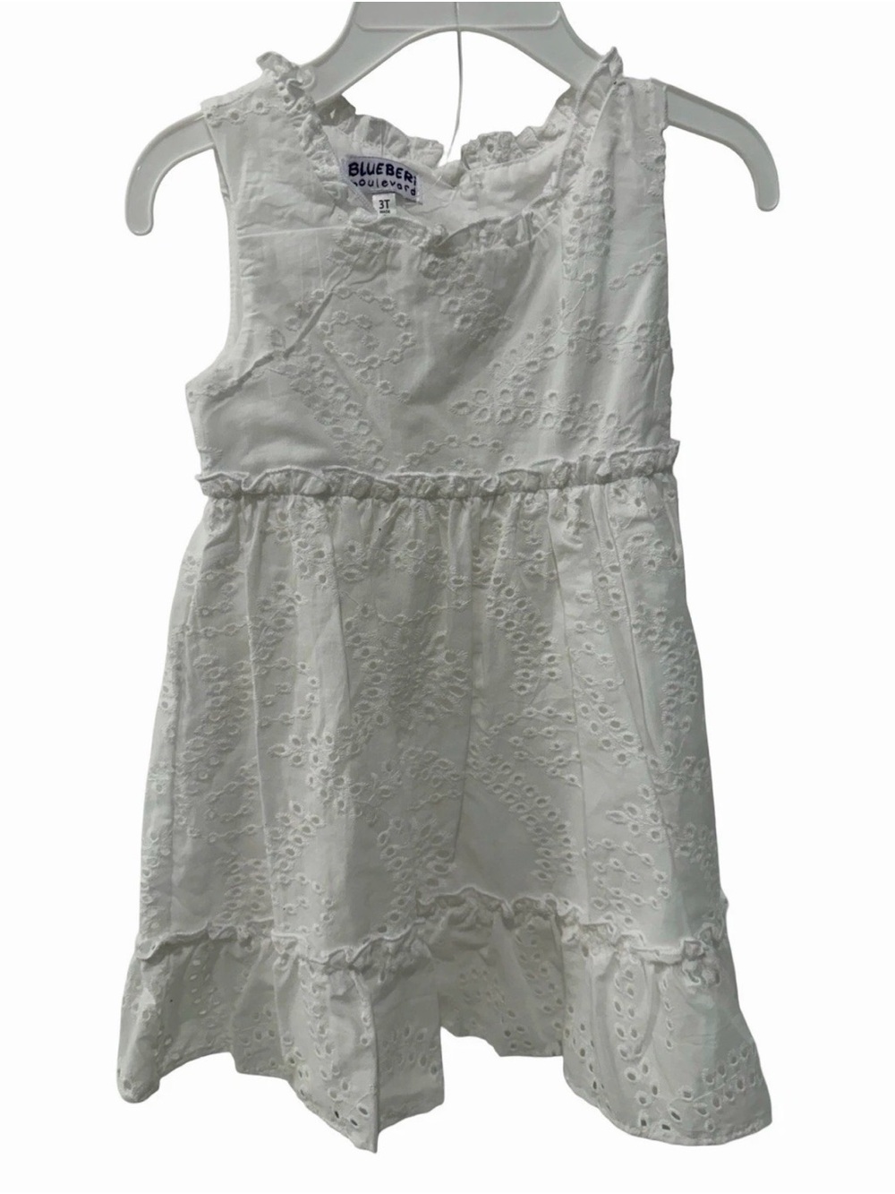 Blueberi Boulevard White Eyelet Sundress
